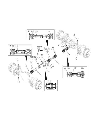 AXLE & DRIVE SHAFT-ZF T/M SD310 Doosan parts catalog online AXLE & DRIVE SHAFT-ZF T/M SD310 Doosan parts catalog online