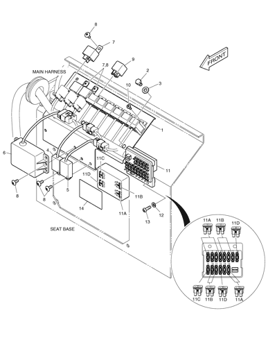 ELECTRIC BOX DX35Z Doosan parts catalog online