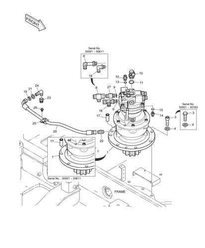 O SWING DEVICE DX80R Doosan parts catalog online