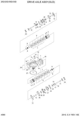 20/25/30/33D-7 DRIVE AXLE ASSY(OLD) EPC Hyundai HCE online 20/25/30/33D-7 DRIVE AXLE ASSY(OLD) EPC Hyundai HCE online