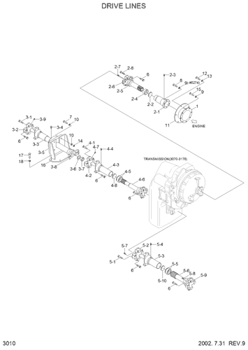 HL740-3(-#0847) DRIVE LINES EPC Hyundai HCE online