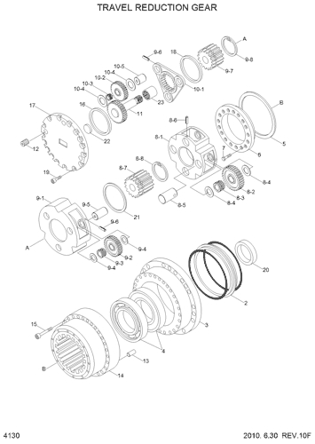 R300LC-7 TRAVEL REDUCTION GEAR EPC Hyundai HCE online R300LC-7 TRAVEL REDUCTION GEAR EPC Hyundai HCE online