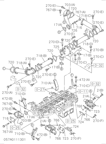 ZX470LCR-5B 057: EMISSION PIPING Hitachi HOP online