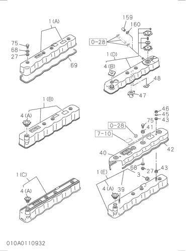 ZX200-3G 010: CYLINDER HEAD COVER Hitachi HOP online