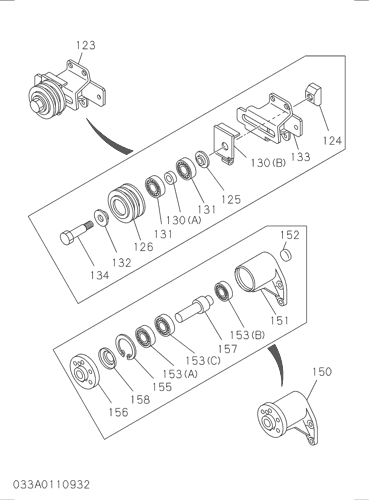 ZX200-3G 033: FAN AND FAN BELT Hitachi HOP online