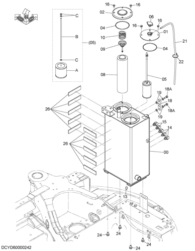 ZX30U-5A OIL TANK Hitachi HOP online ZX30U-5A OIL TANK Hitachi HOP online
