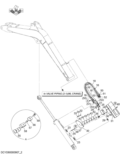 ZX30U-5A VALVE PIPING (2-2)(ML CRANE) Hitachi HOP online ZX30U-5A VALVE PIPING (2-2)(ML CRANE) Hitachi HOP online