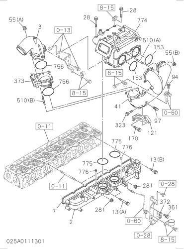 ZX470LC-5B 025: INLET MANIFOLD Hitachi HOP online