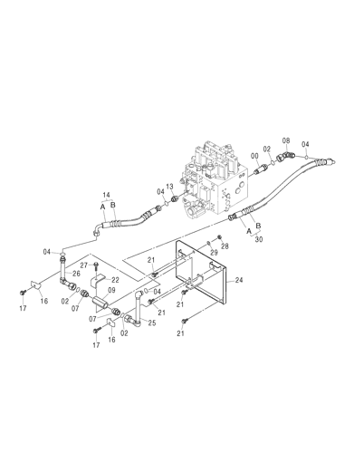 ZX350H-3G MAIN PIPING (FLOW RATE SELECTOR) Hitachi HOP online