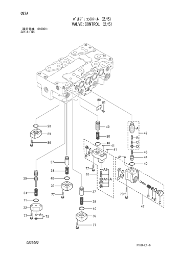 ZX240H VALVE;CONTROL (2/5) Hitachi HOP online