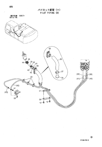 ZX200 PILOT PIPING (H) Hitachi HOP online