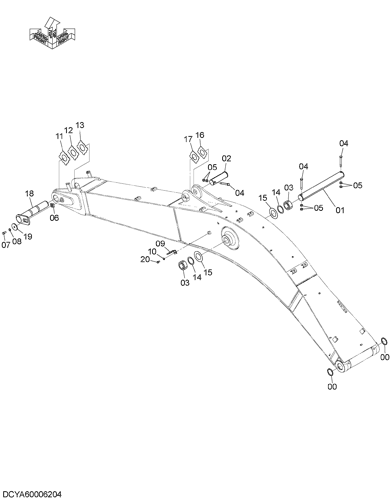 ZX200-5G BOOM PARTS Hitachi HOP online