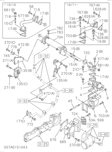 ZX210-3-HCME 057: EMISSION PIPING Hitachi HOP online ZX210-3-HCME 057: EMISSION PIPING Hitachi HOP online