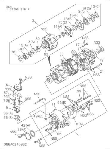 ZX200-5G 066: GENERATOR Hitachi HOP online