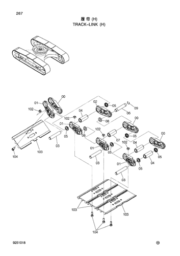 ZX200-3-HCMC TRACK-LINK(H) Hitachi HOP online