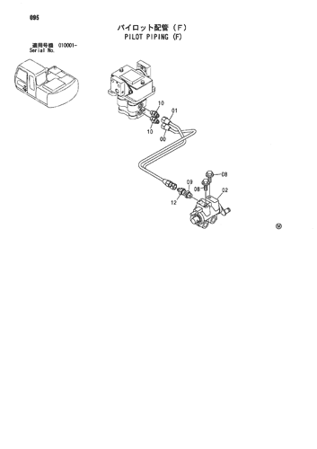 ZX110 PILOT PIPING (F) Hitachi HOP online