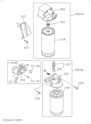 ZX350-5G 050: OIL COOLER AND OIL FILTER Hitachi HOP online