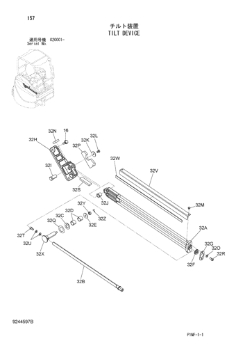 ZX38U-3F TILT DEVICE Hitachi HOP online