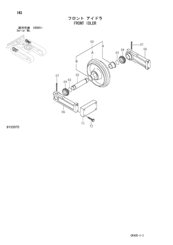 ZX60-HCMC FRONT IDLER Hitachi HOP online