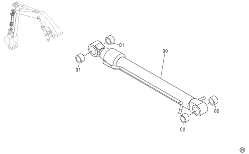 ZX130-HCME BUCKET CYLINDER Hitachi HOP online ZX130-HCME BUCKET CYLINDER Hitachi HOP online
