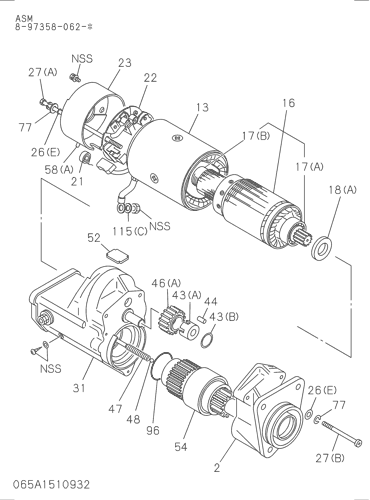 ZX200-3G 065: STARTER Hitachi HOP online ZX200-3G 065: STARTER Hitachi HOP online
