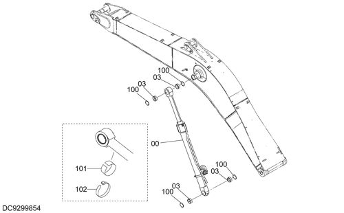 ZX350H-5G BOOM CYLINDER (L) Hitachi HOP online