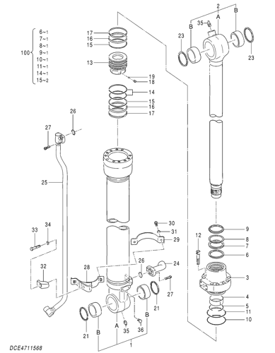 ZX200-5G CYL.;BUCKET Hitachi HOP online