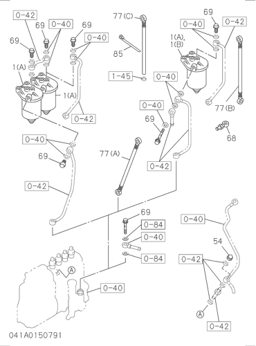 ZX130-AMS 041: FUEL FILTER AND BRACKET Hitachi HOP online ZX130-AMS 041: FUEL FILTER AND BRACKET Hitachi HOP online