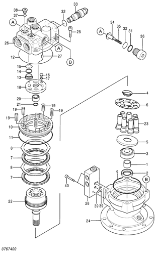 ZX75US MOTOR;OIL (SWING) Hitachi HOP online