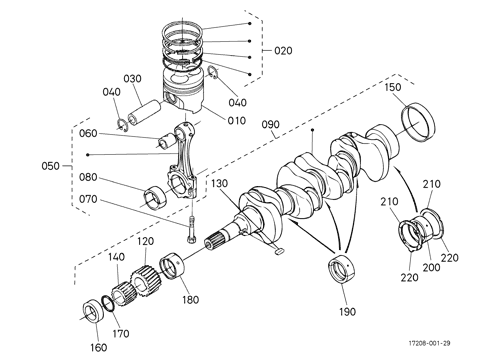 ZX40UR PISTON AND CRANKSHAFT Hitachi HOP online ZX40UR PISTON AND CRANKSHAFT Hitachi HOP online