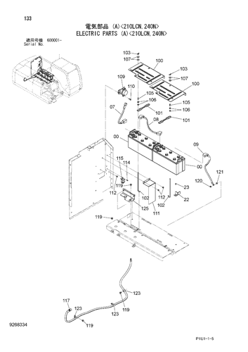 ZX200-3F ELECTRIC PARTS (A)<210LCN,240N> Hitachi HOP online ZX200-3F ELECTRIC PARTS (A)<210LCN,240N> Hitachi HOP online