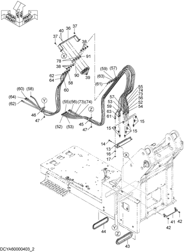 ZX330-3 PILOT PIPING (LINK)(2) Hitachi HOP online