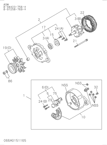 ZX85US-3 066: GENERATOR Hitachi HOP online