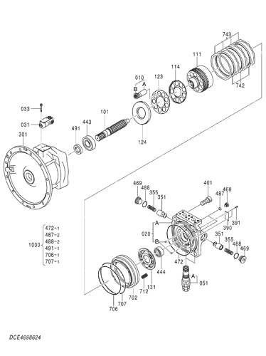 ZX870-5G MOTOR;OIL (SWING) Hitachi HOP online