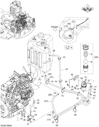 ZX40U-5A FUEL PIPING Hitachi HOP online