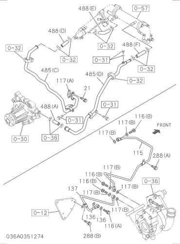 ZX250LC-5B 036: TURBOCHARGER SYSTEM Hitachi HOP online