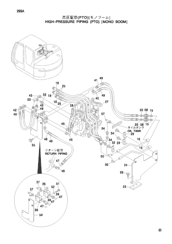 ZX75US HIGH-PRESSURE PIPING (PTO) [MONO BOOM] Hitachi HOP online