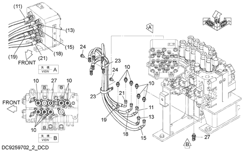 ZX240-5G PILOT PIPING (4-2) Hitachi HOP online