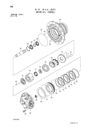 ZX110-3-AMS MOTOR;OIL (TRAVEL) Hitachi HOP online