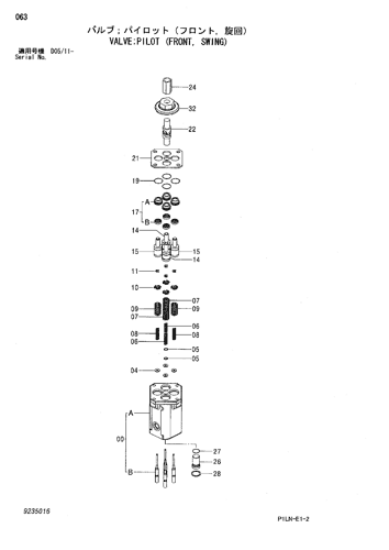 ZX16 VALVE;PILOT (FRONT, SWING) Hitachi HOP online