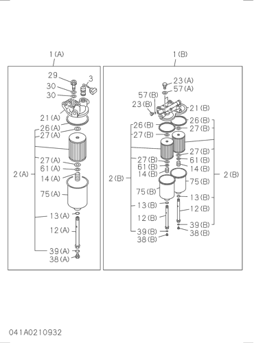 ZX270 041: FUEL FILTER AND BRACKET Hitachi HOP online ZX270 041: FUEL FILTER AND BRACKET Hitachi HOP online