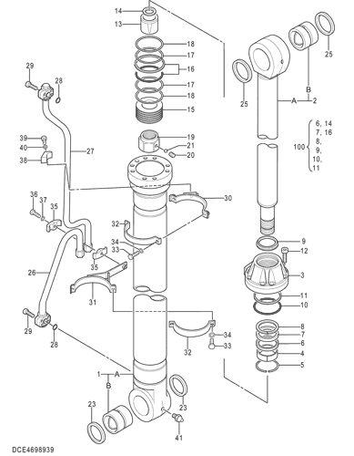 ZX470-5G CYL.;BOOM (L) Hitachi HOP online