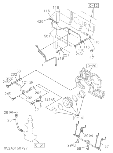 ZX75US 052: OIL AND VACUUM PIPING; ENGINE Hitachi HOP online