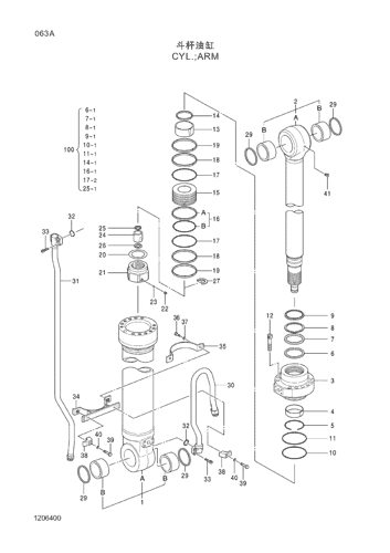 ZX330-3G CYL.;ARM Hitachi HOP online ZX330-3G CYL.;ARM Hitachi HOP online