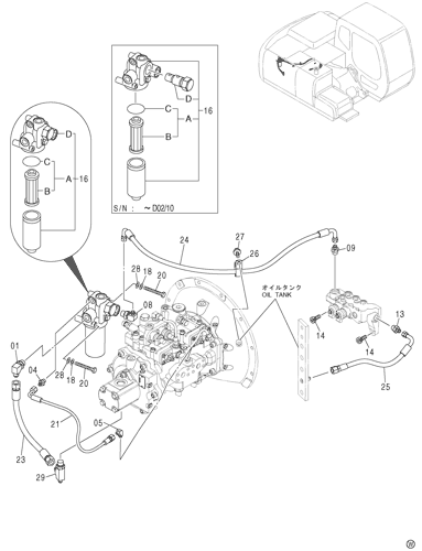 ZX120 PILOT PIPING (A)<120,H,K> Hitachi HOP online ZX120 PILOT PIPING (A)<120,H,K> Hitachi HOP online