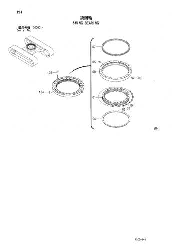 ZX75US-A SWING BEARING Hitachi HOP online ZX75US-A SWING BEARING Hitachi HOP online