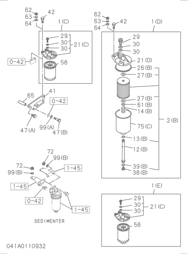 ZX270 041: FUEL FILTER AND BRACKET Hitachi HOP online ZX270 041: FUEL FILTER AND BRACKET Hitachi HOP online