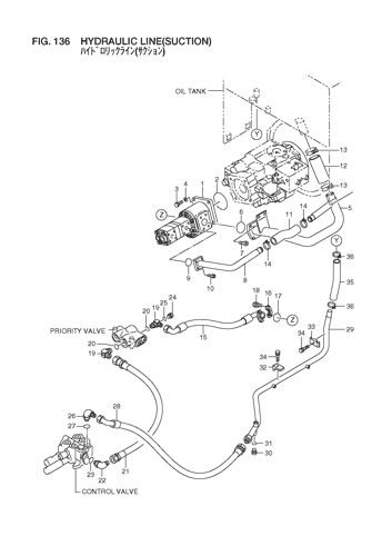 LX70-7 HYDRAULIC LINE(SUCTION) Hitachi HOP online