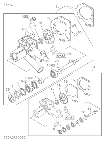 ZX350-3-AMS 030: WATER PUMP AND CORROSION RESISTOR Hitachi HOP online