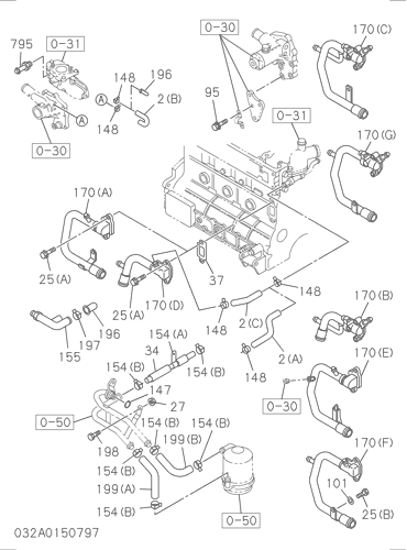 ZX70 032: WATER PIPING; ENGINE Hitachi HOP online